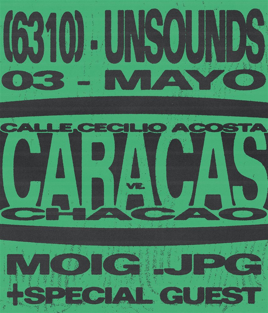 Unsounds x 6310 textured flyer